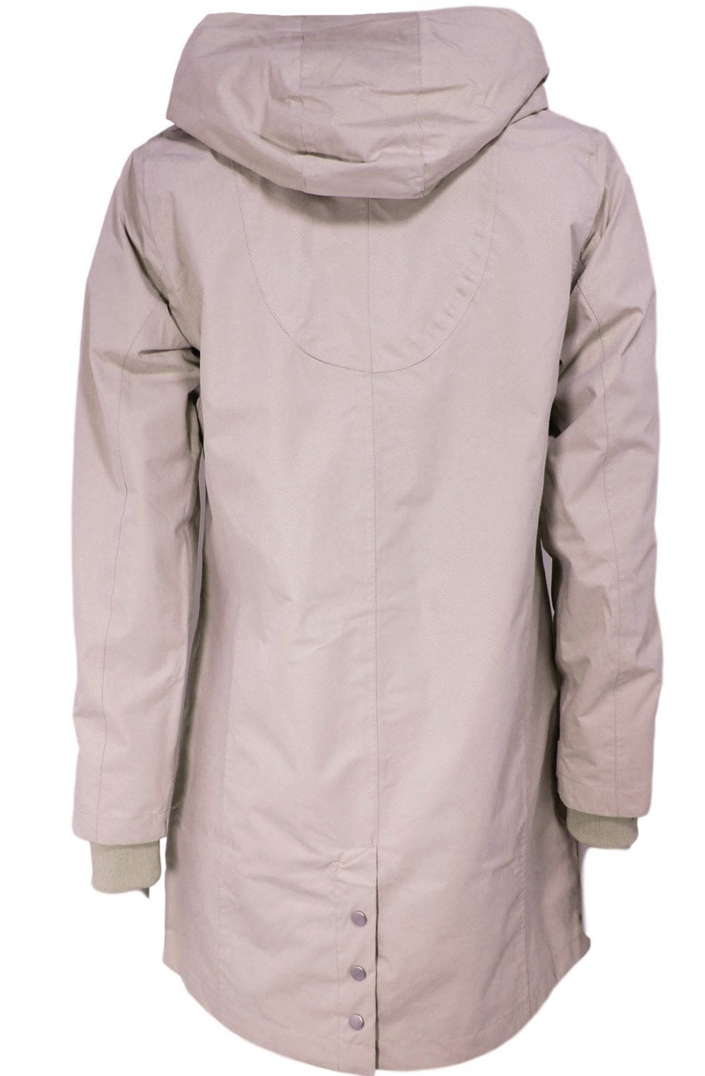 Nude Waterproof Hooded Coat