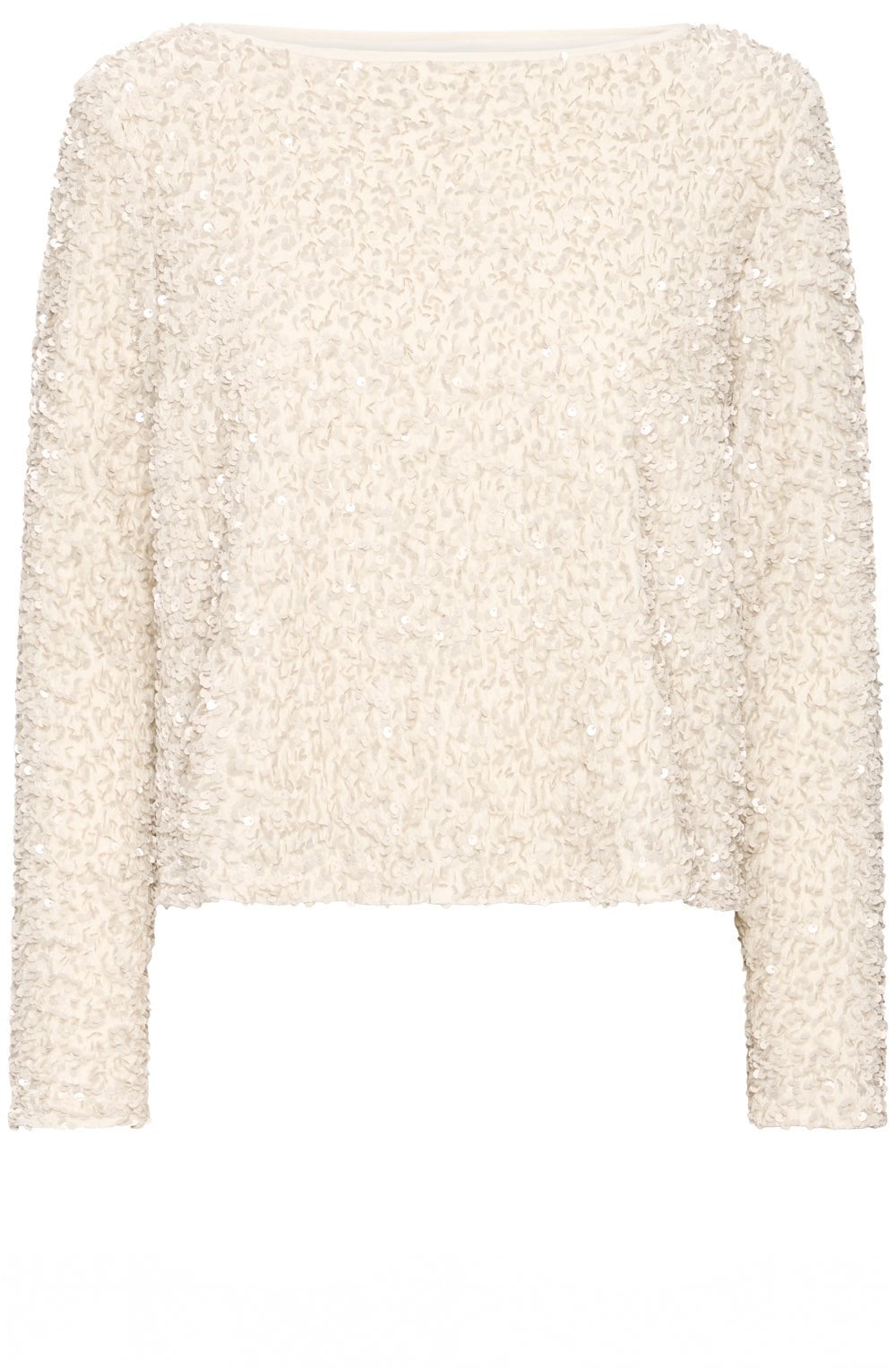 Oatmeal Sequin Blouse