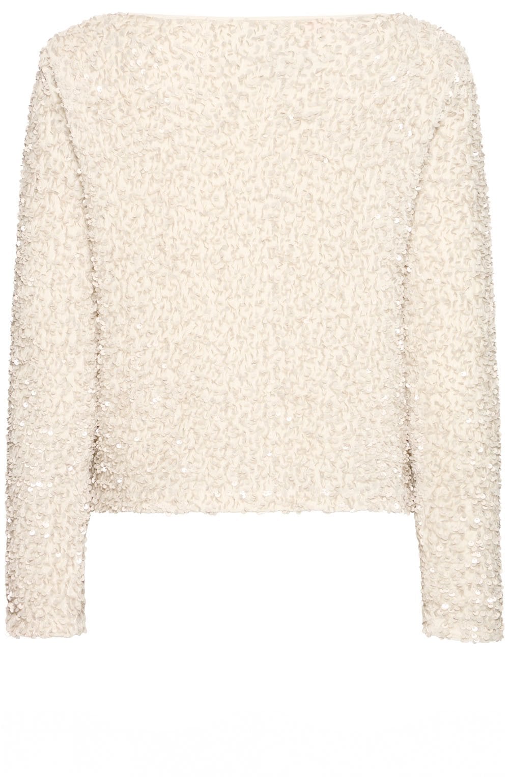 Oatmeal Sequin Blouse