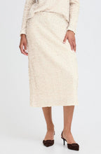 Oatmeal Sequin Midi Skirt