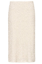 Oatmeal Sequin Midi Skirt