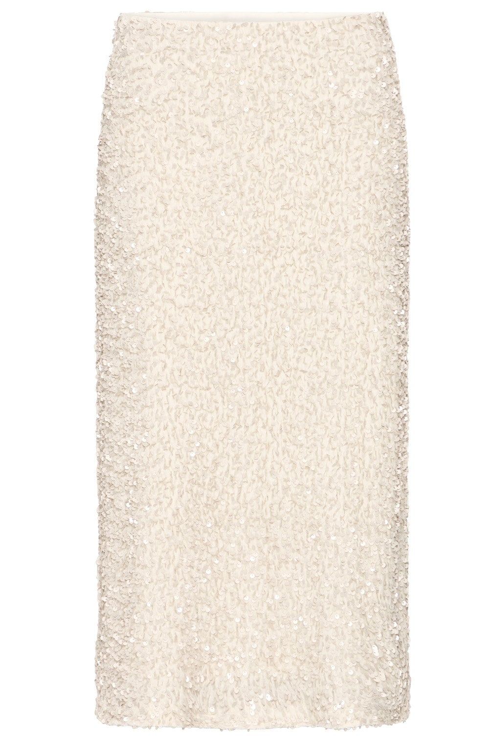 Oatmeal Sequin Midi Skirt