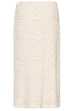 Oatmeal Sequin Midi Skirt