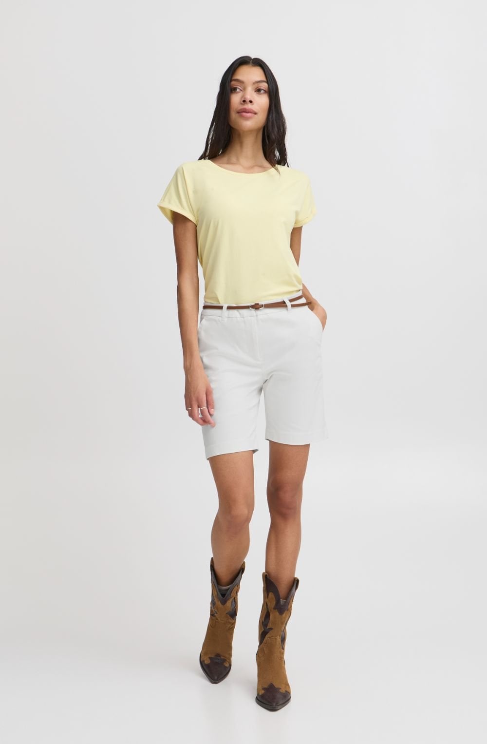 Off White Chino Shorts