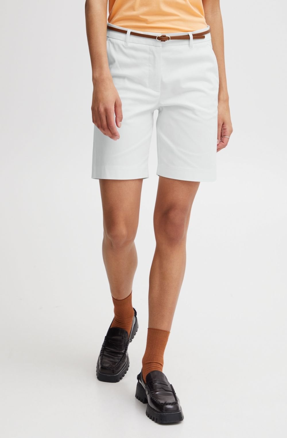 Off White Chino Shorts
