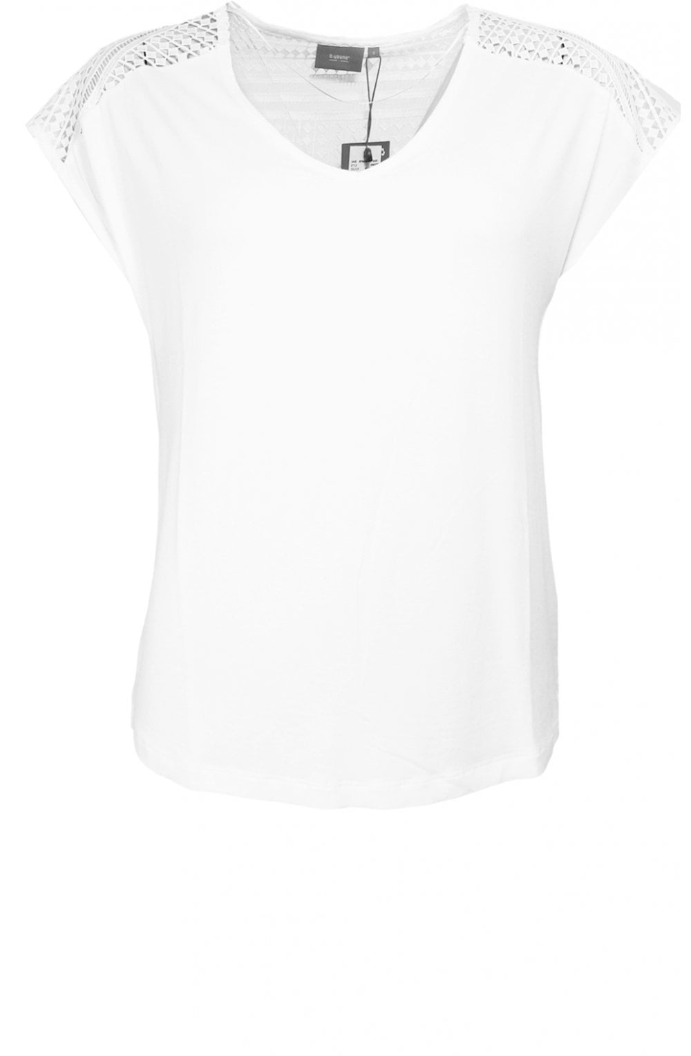 Off White Crocheted Detailed Top