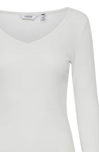 Off White Lettuce Trim Top