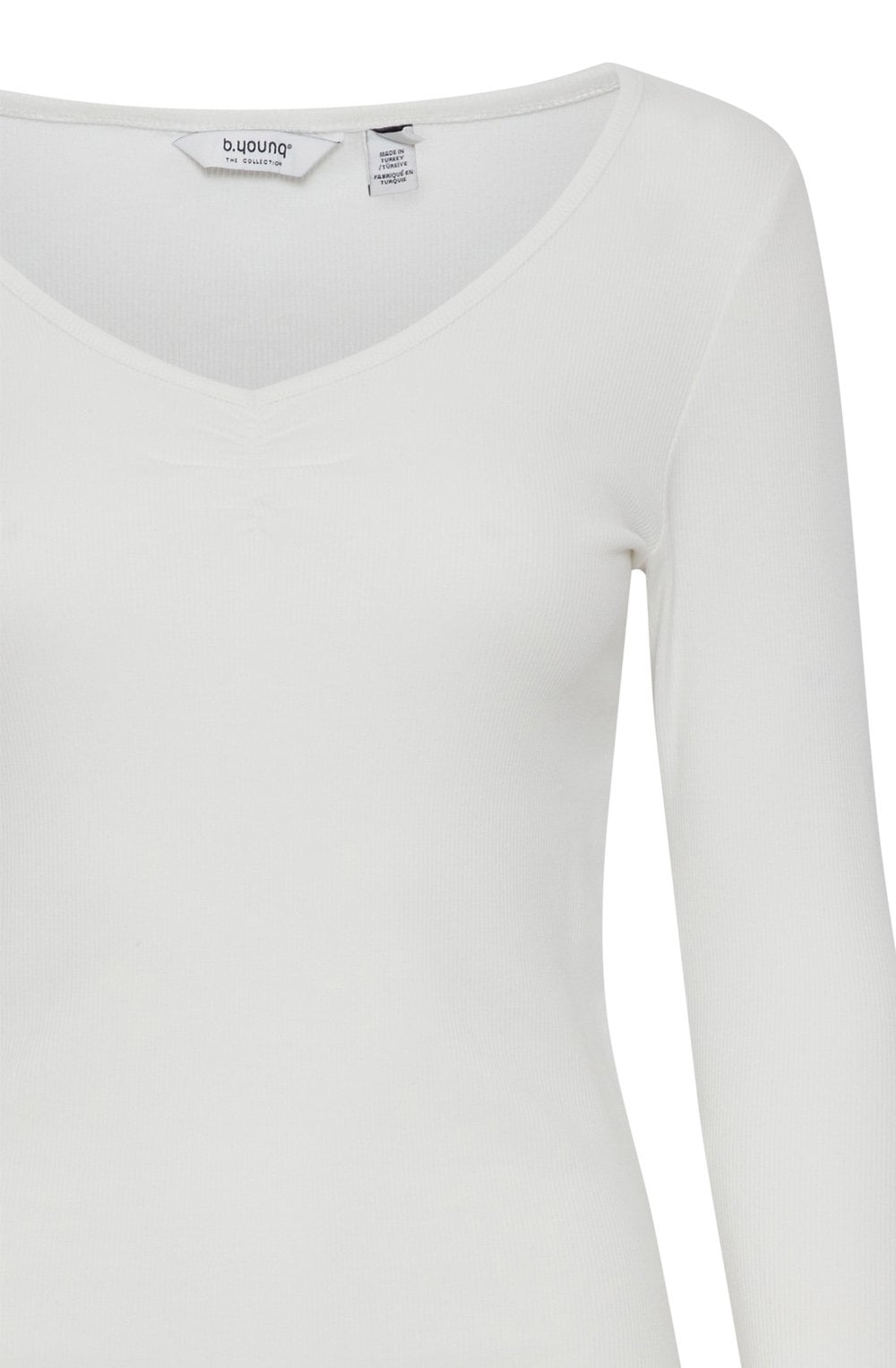 Off White Lettuce Trim Top