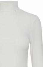 Off White Roll Neck Top