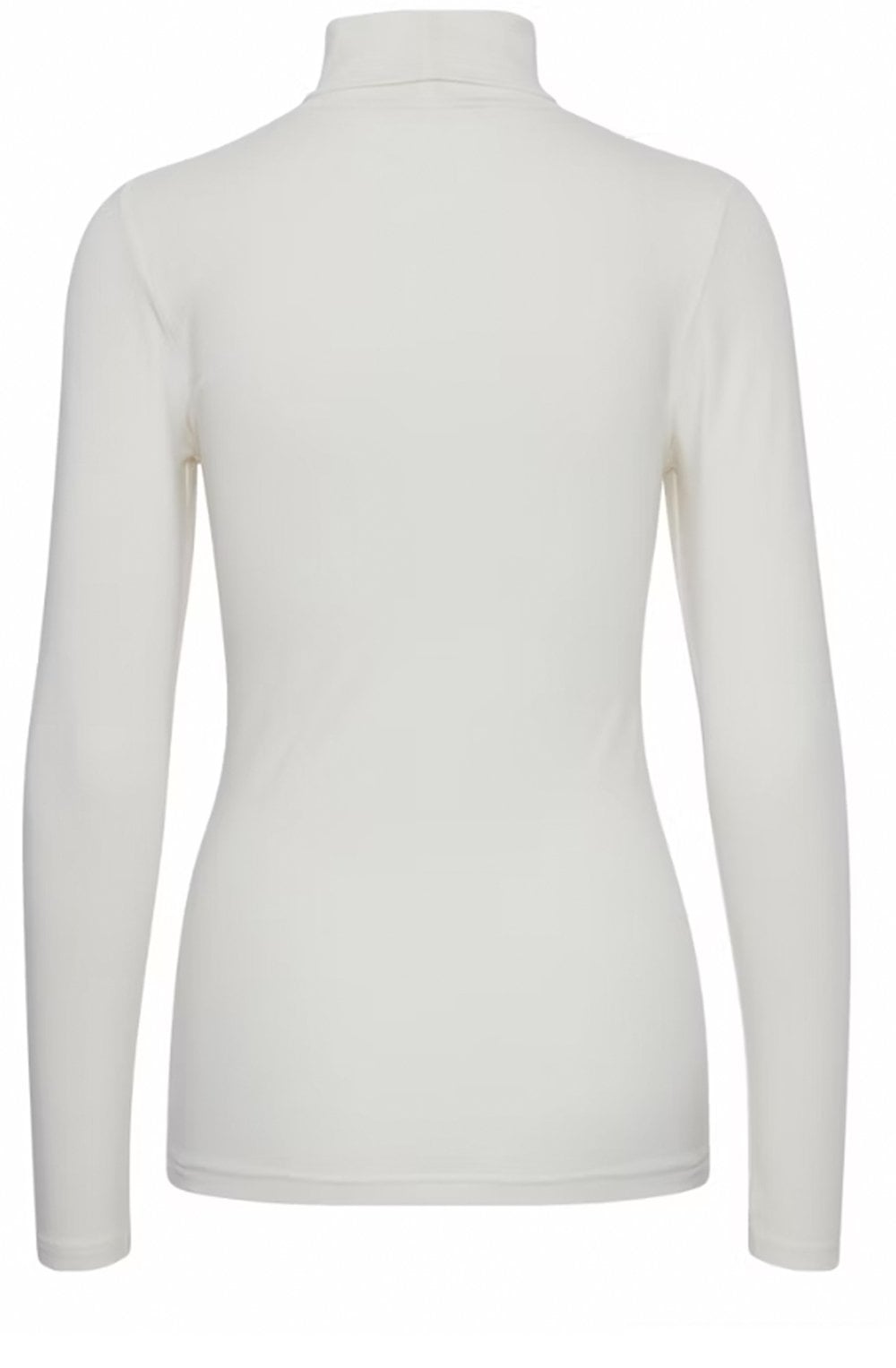 Off White Roll Neck Top