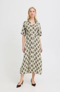 Ogee Ikat Kalamata Bold Print Shirt Dress