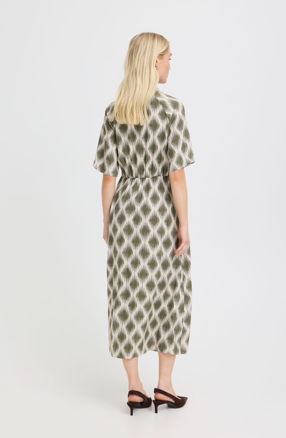 Ogee Ikat Kalamata Bold Print Shirt Dress