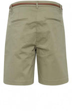Oil Green Cotton Shorts