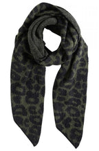 Olive Animal Print Scarf