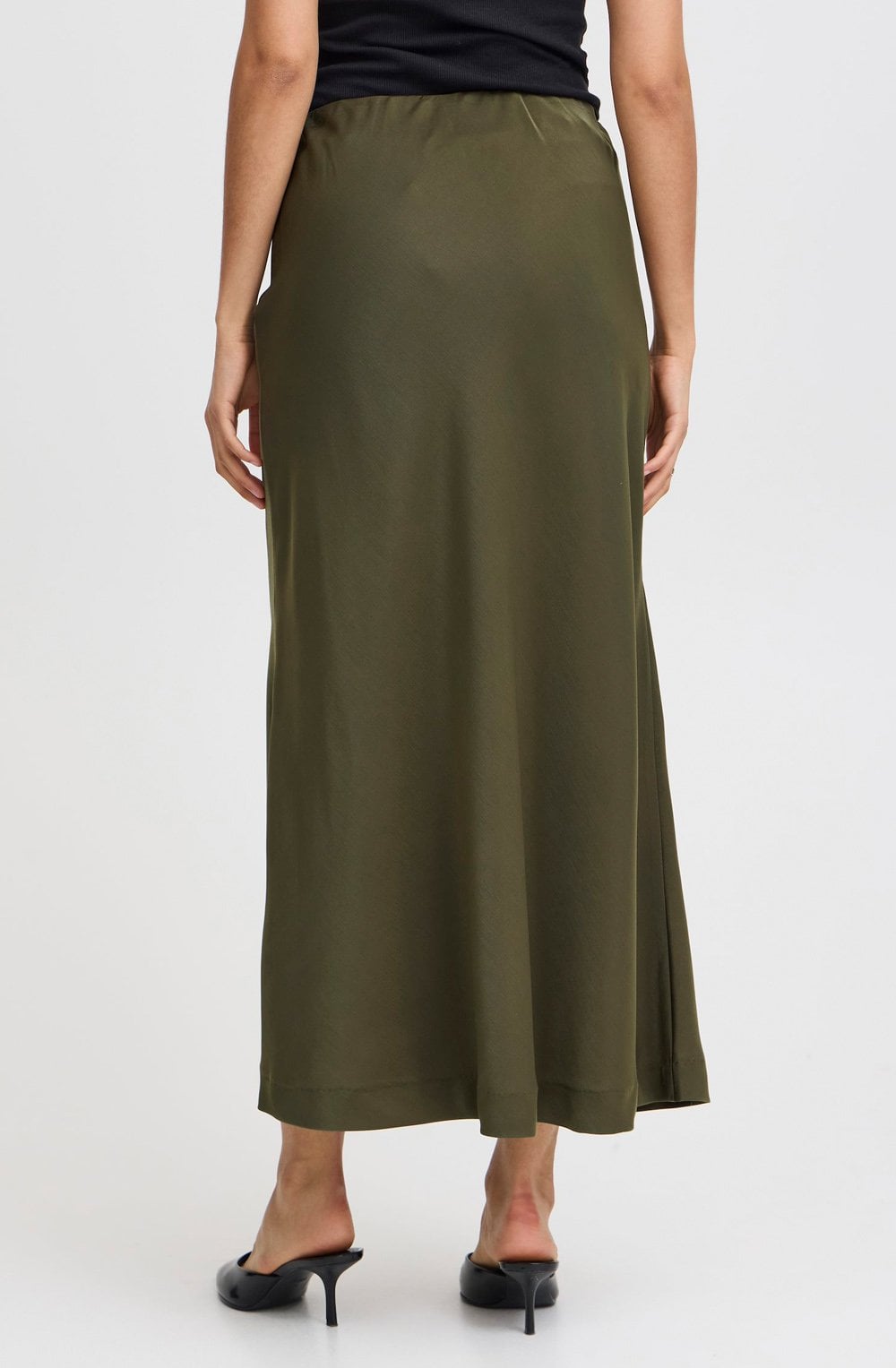 Olive Night Satin Touch Dolora Skirt