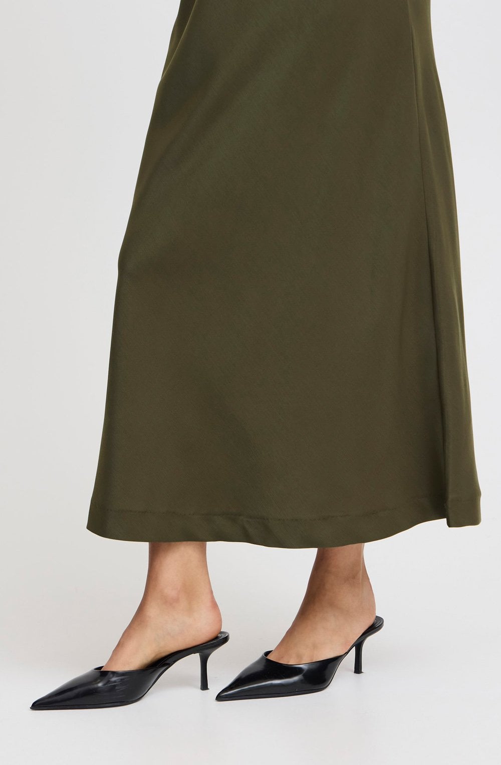 Olive Night Satin Touch Dolora Skirt