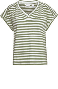 Olivine Pleated Shoulder Top