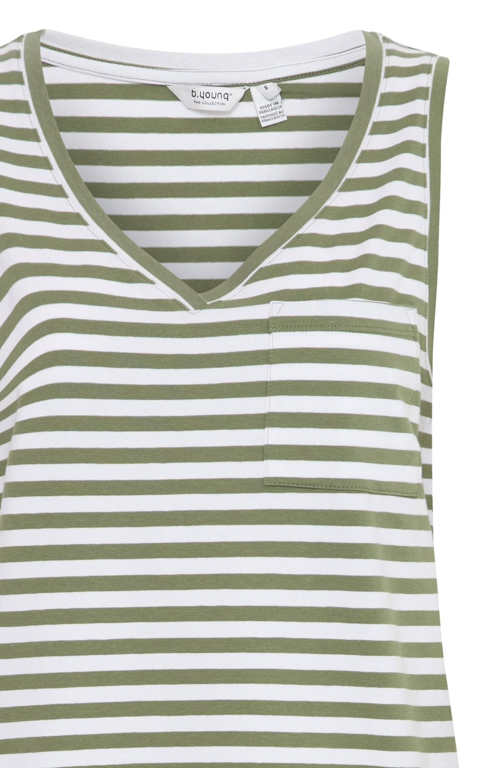 Olivine Pocket Detail Neck Top