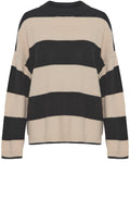 Omartha Striped Oversized Knitted Jumper