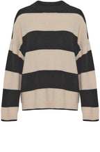 Omartha Striped Oversized Knitted Jumper