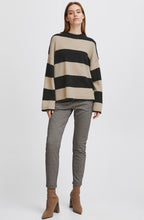 Omartha Striped Oversized Knitted Jumper