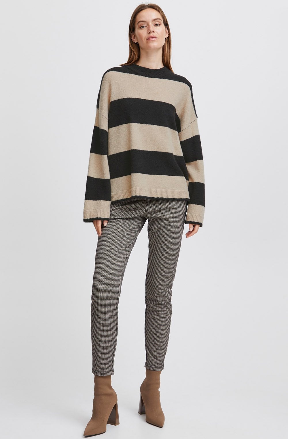 Omartha Striped Oversized Knitted Jumper