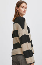 Omartha Striped Oversized Knitted Jumper
