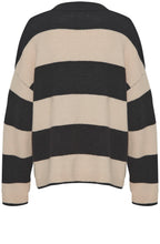 Omartha Striped Oversized Knitted Jumper
