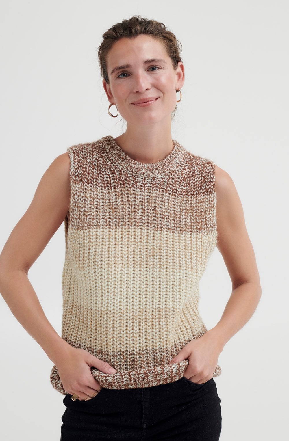 Omia Tannin Mix Knitted Slipover