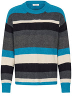 Onema Fjord Blue Mix Striped Jumper