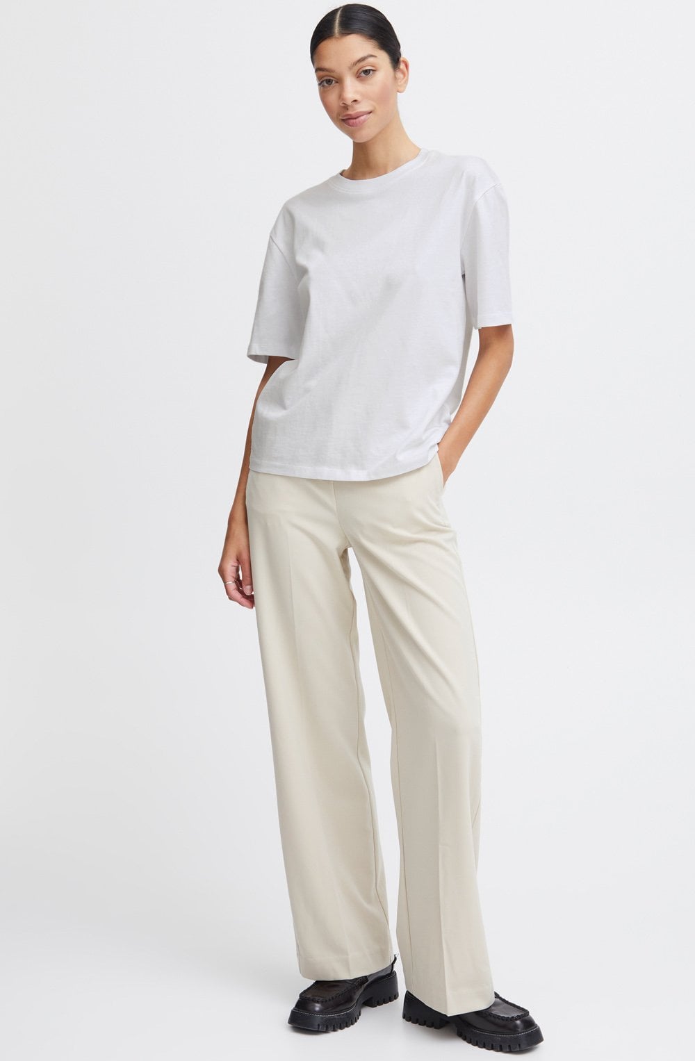 Optical White Oversized T Shirt
