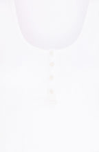 Optical White Ribbed Jersey Vest Top