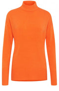 Orange High Neck Jumper