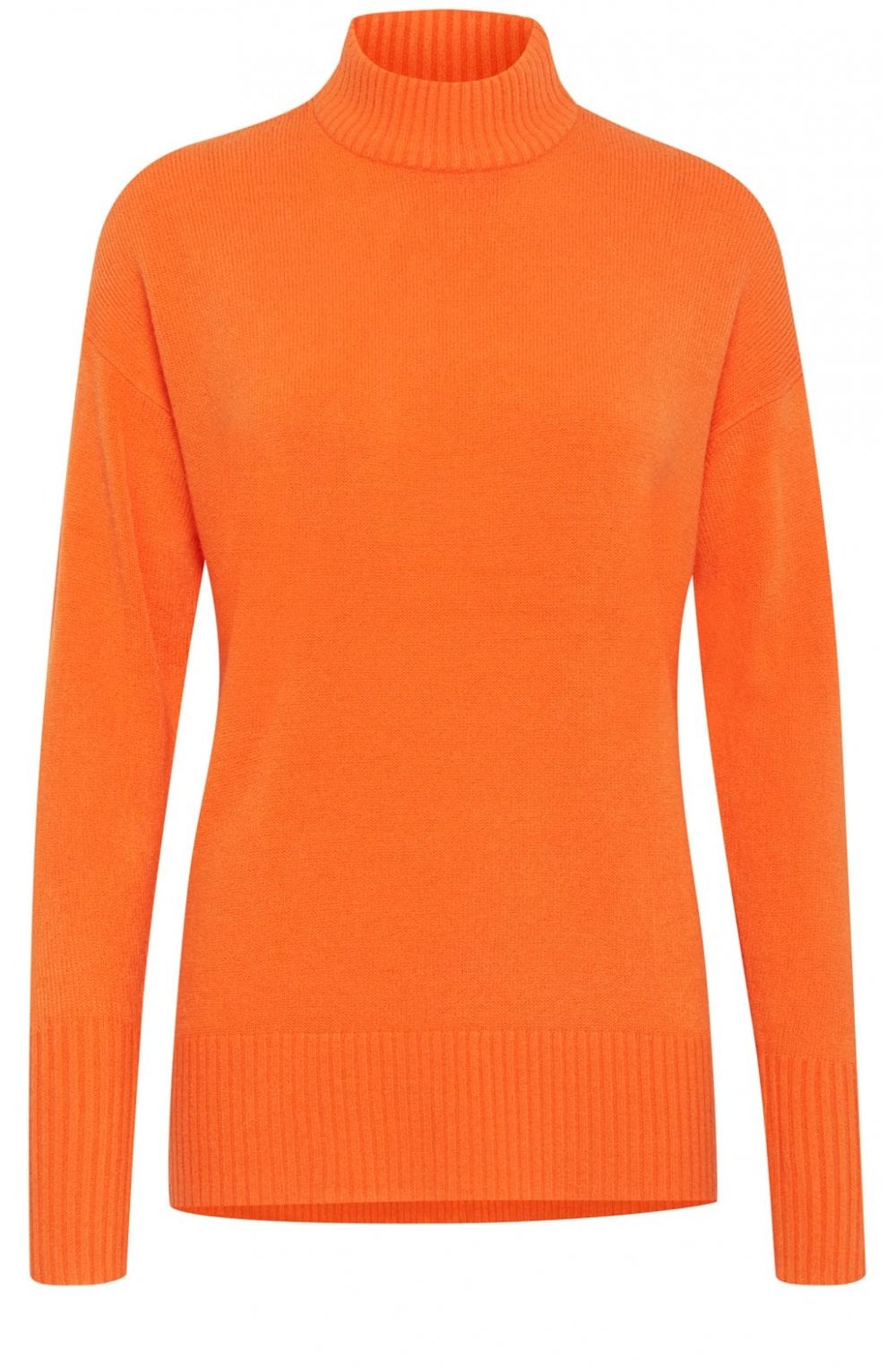 Orange High Neck Jumper