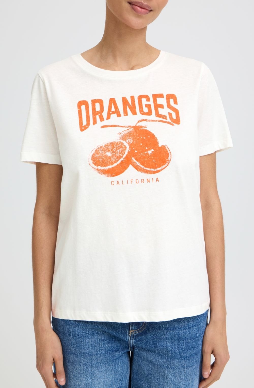 Orange Print Sobbe T Shirt