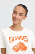 Orange Print Sobbe T Shirt