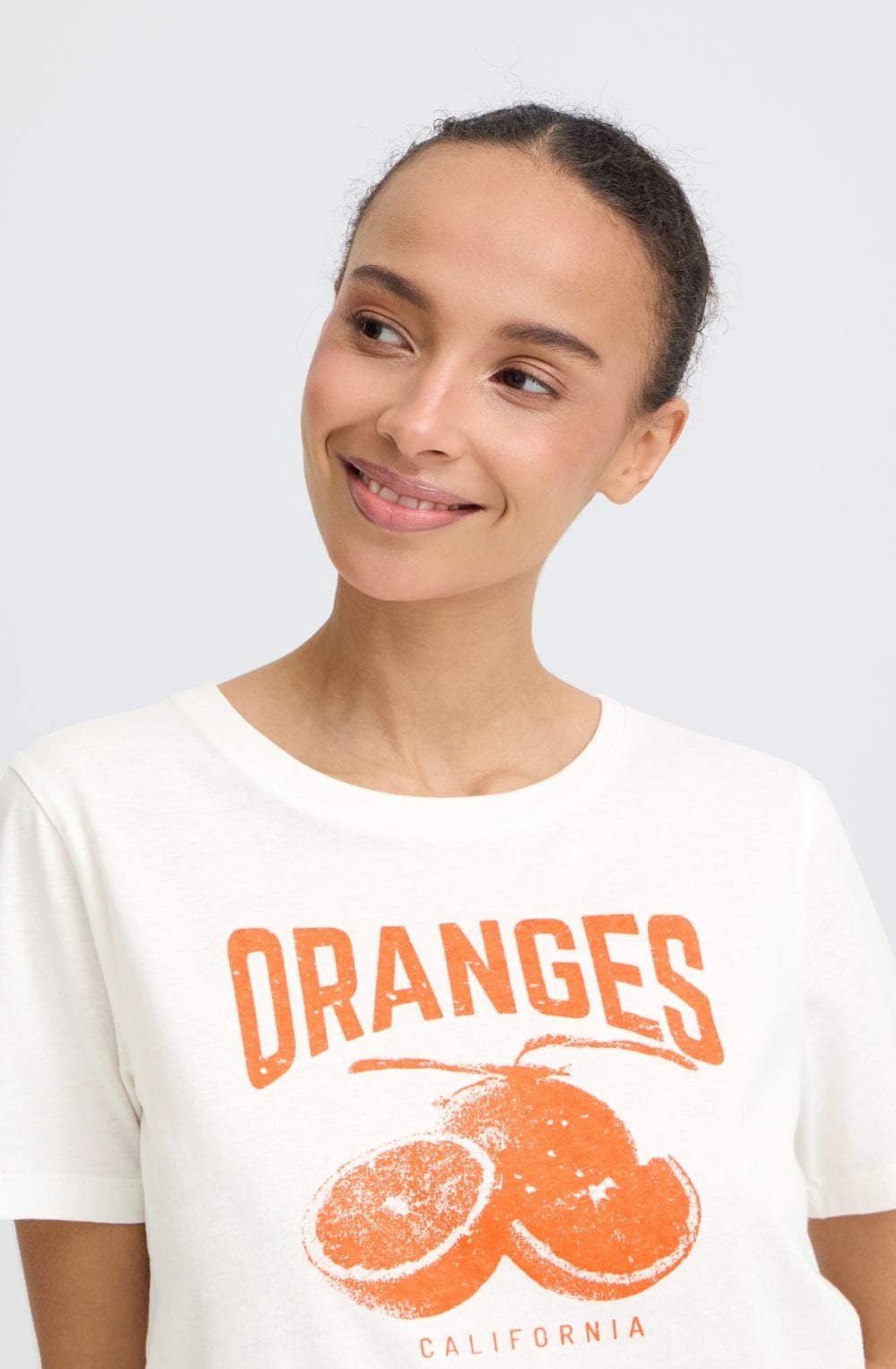 Orange Print Sobbe T Shirt