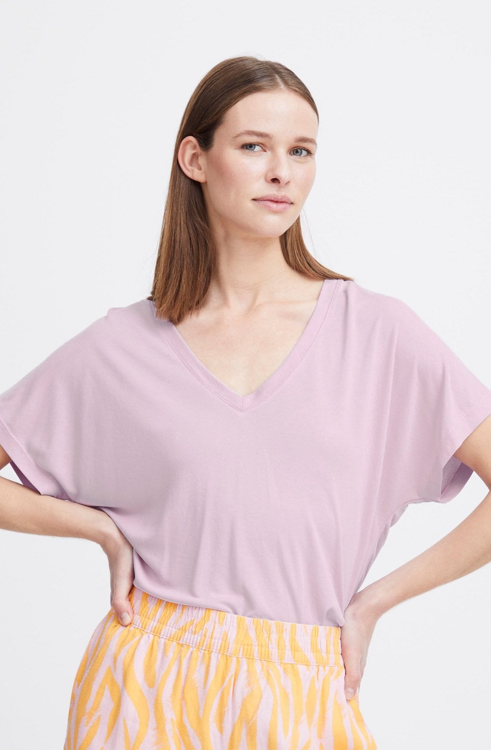 Orchid Bloom Batwing T Shirt