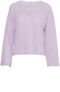 Orchid Bloom Textured Knit Pullover