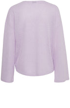 Orchid Bloom Textured Knit Pullover