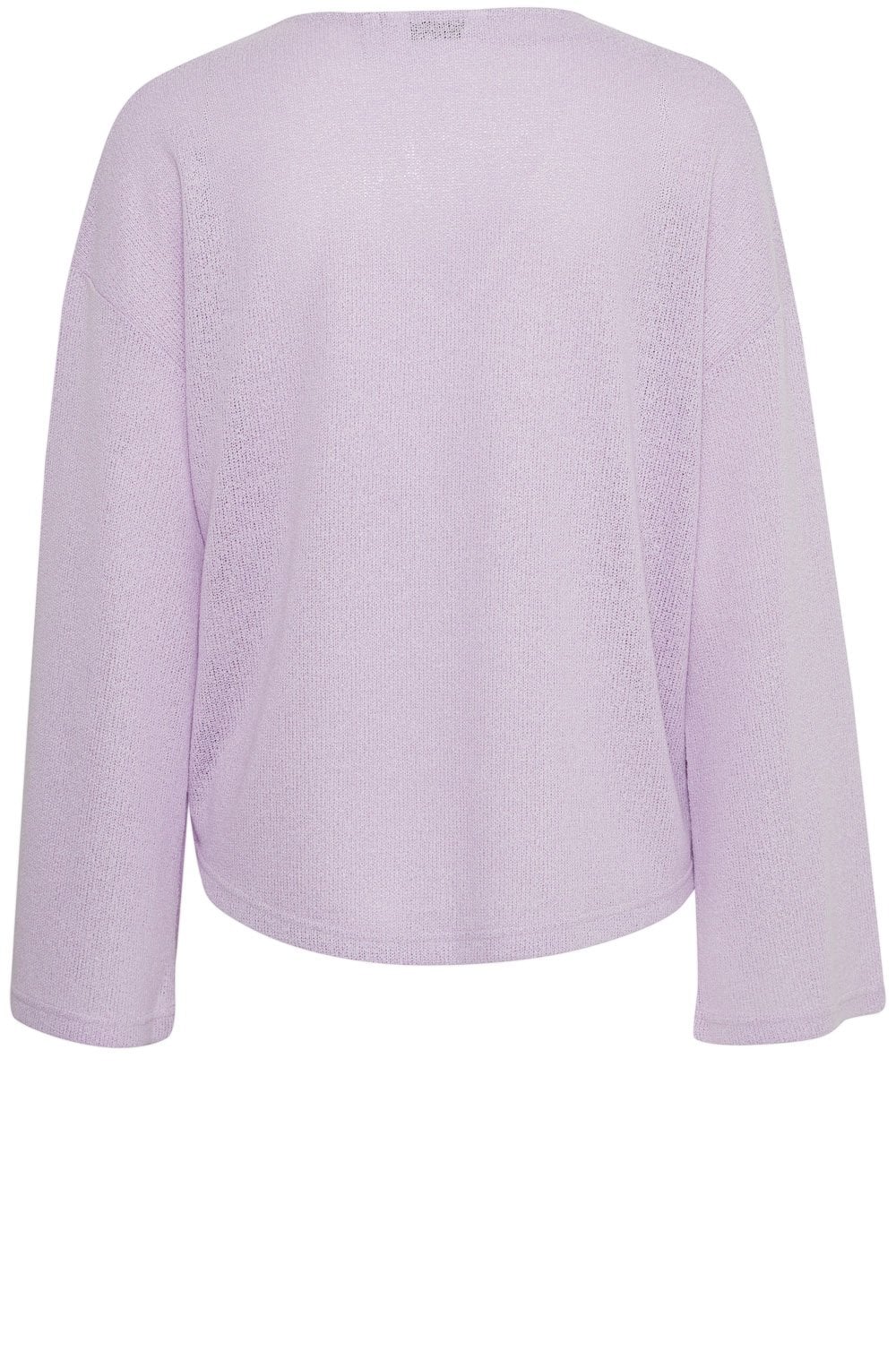 Orchid Bloom Textured Knit Pullover