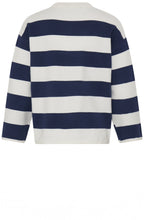 Otari Medieval Blue Striped Oversized Jumper