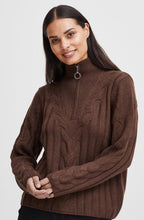 Otinka Chicory Coffee Half Zip Cable Jumper