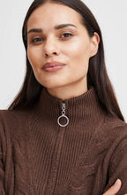 Otinka Chicory Coffee Half Zip Cable Jumper