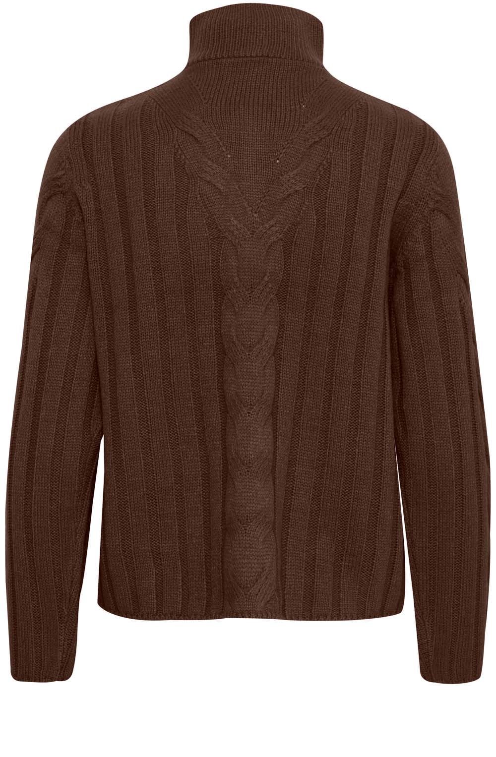 Otinka Chicory Coffee Half Zip Cable Jumper