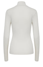 Pacia Cream Polo Neck Top