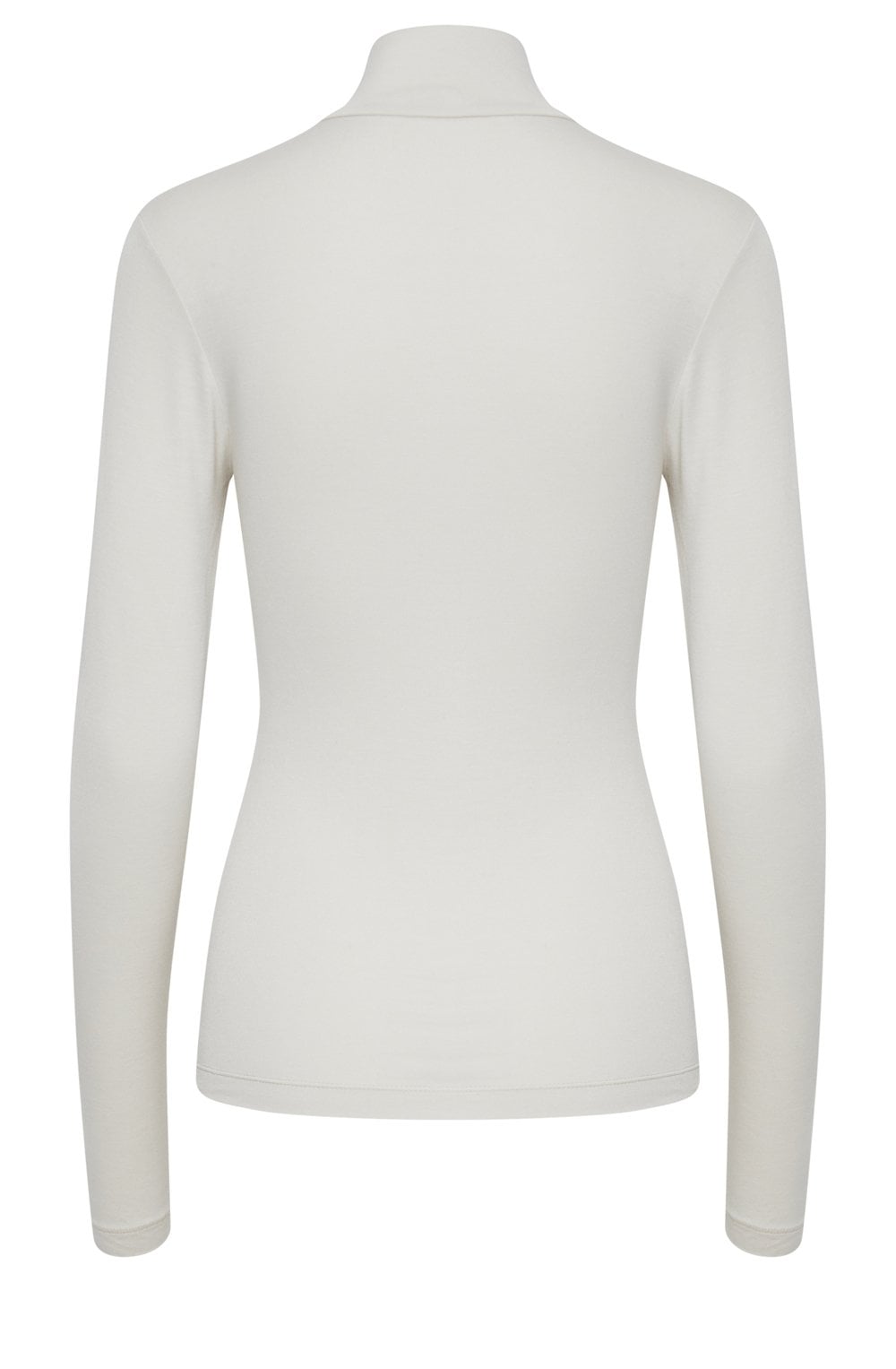 Pacia Cream Polo Neck Top