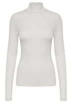 Pacia Cream Polo Neck Top
