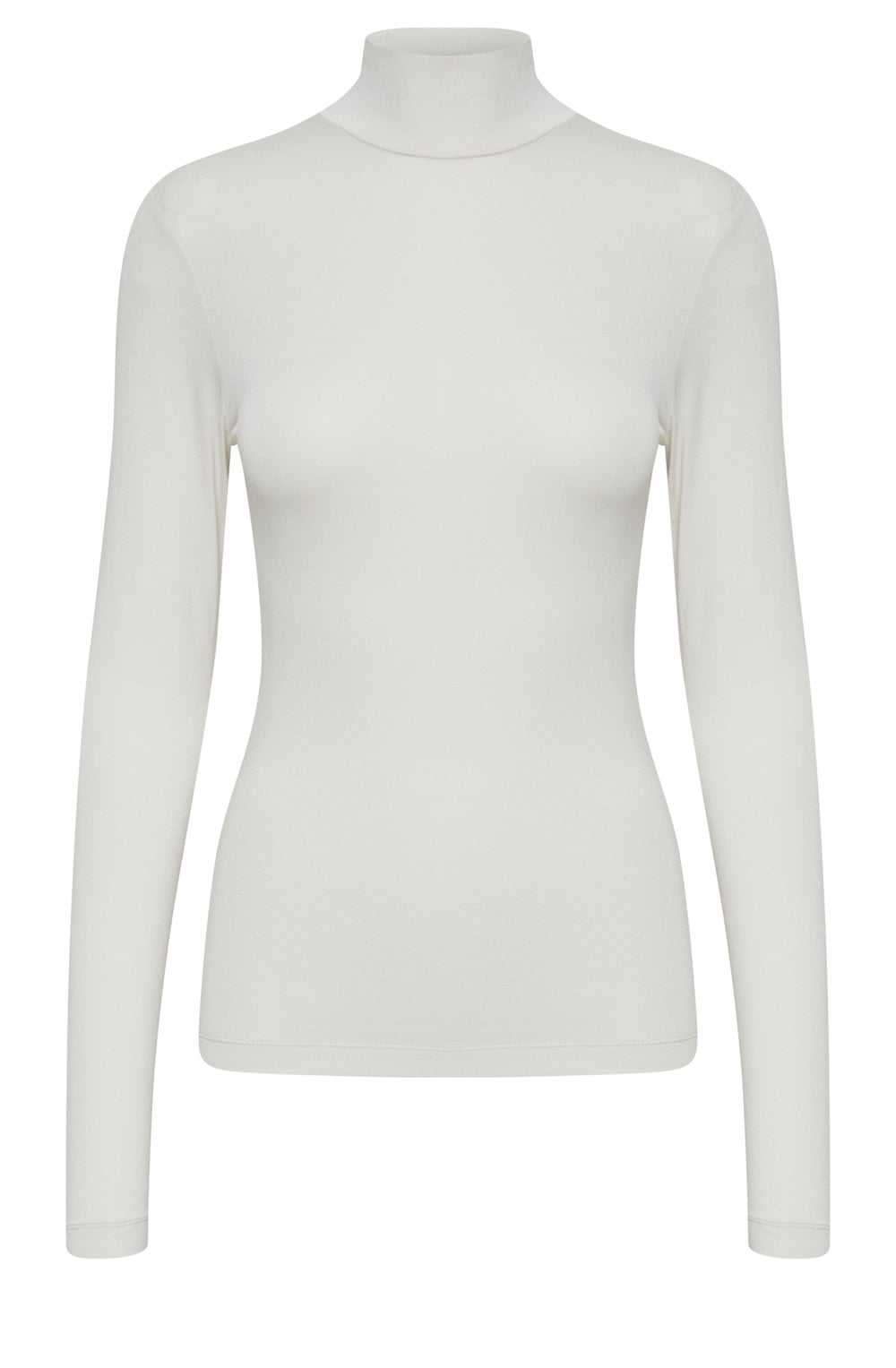 Pacia Cream Polo Neck Top