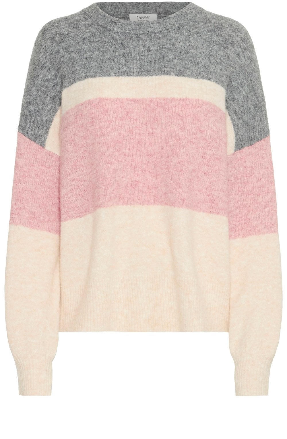 Pale Mauve Colour Block Jumper